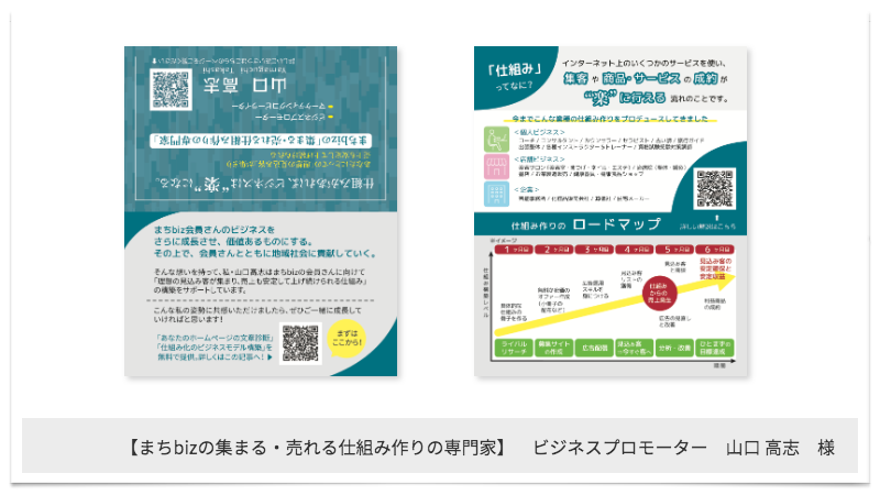 販促ツール制作メディアクレスト_二つ折り名刺