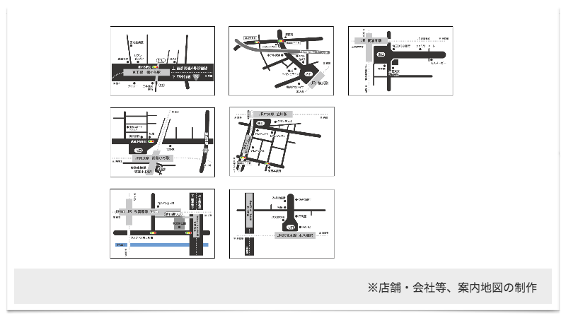 販促ツール制作メディアクレスト_店舗マップ・会社案内地図